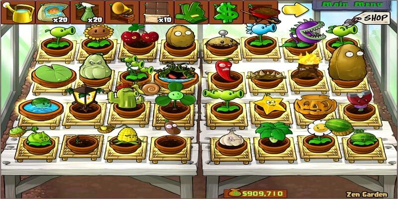 Zen Garden là nơi bình yên nhất trong tựa game Plants vs Zombies